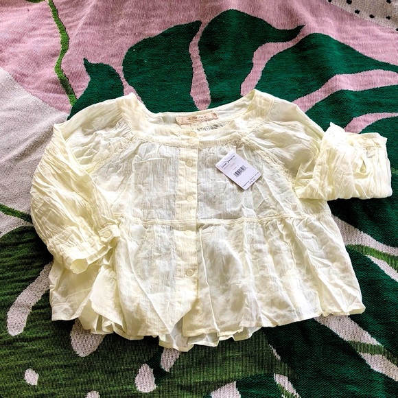 Free People Tops - NWT Free People boho prairie blouse